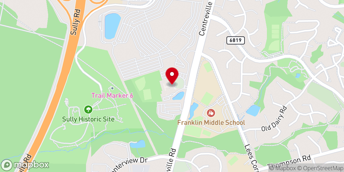 Map showing location of St. Veronica Catholic Church