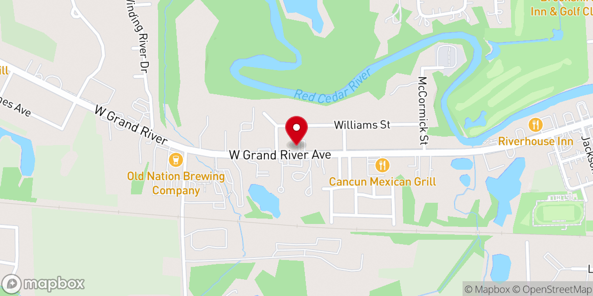 Map showing location of Memorial Lutheran Church