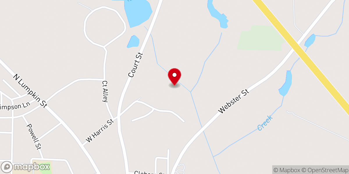 Map showing location of Piney Grove Missionary Baptist