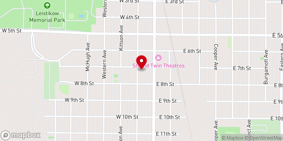 Map showing location of Federated Church United Methodist