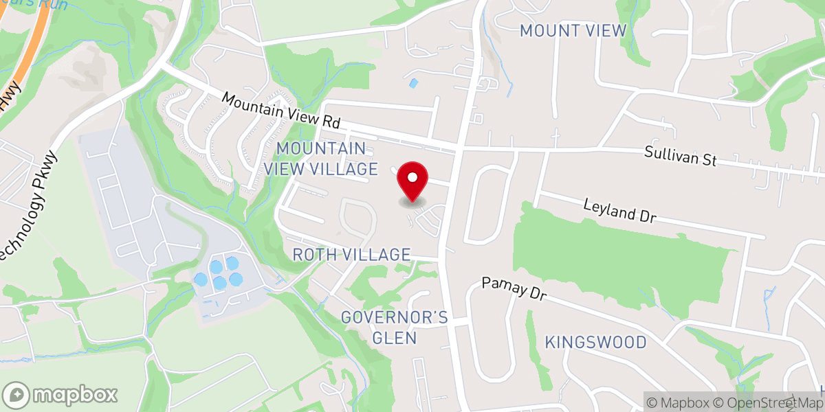 Map showing location of St. James Presbyterian Church