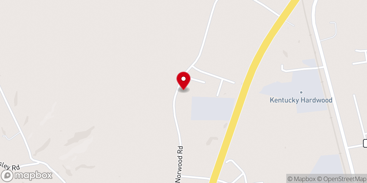 Map showing location of Norwood Bible Covenant Church