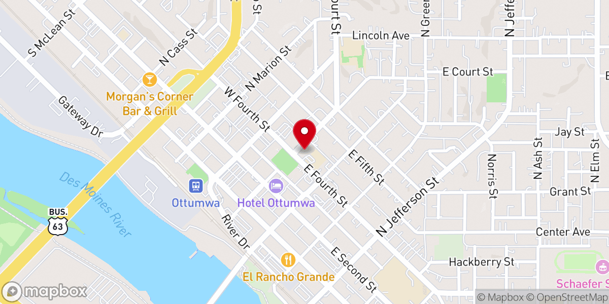 Map showing location of St. Mary of the Visitation