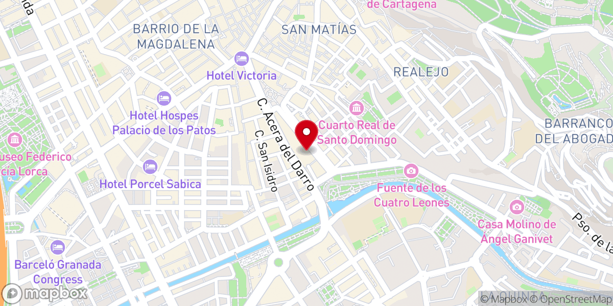 Map showing location of Busto de Juan Pablo II (Basilica de Nuestra Señora de las Angustias)