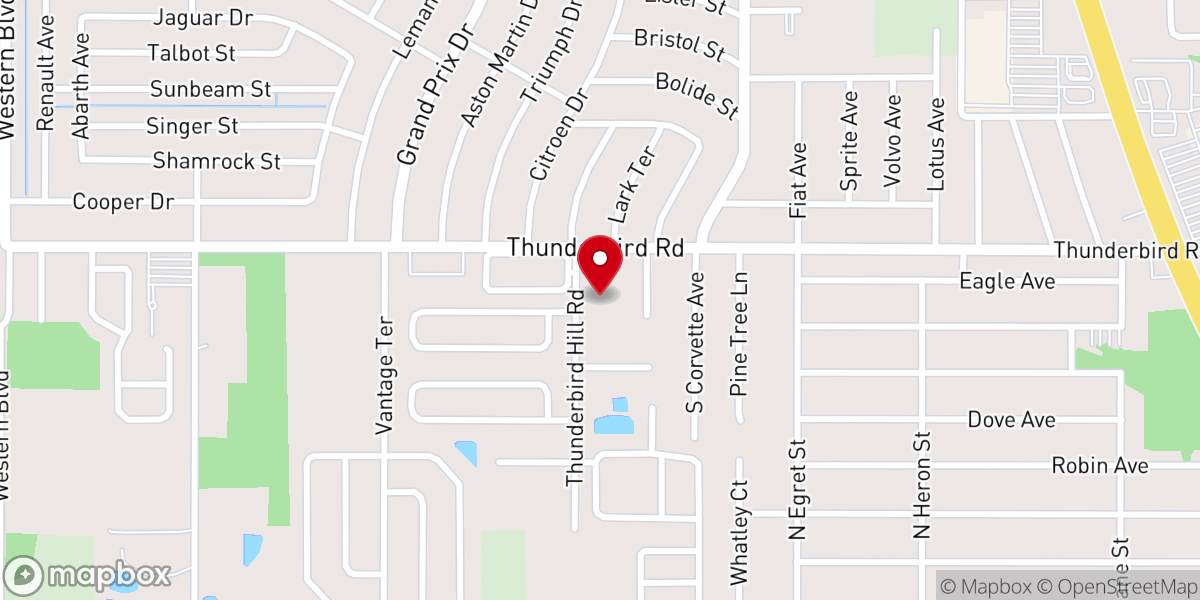 Map showing location of Neighborhood Church Sebring