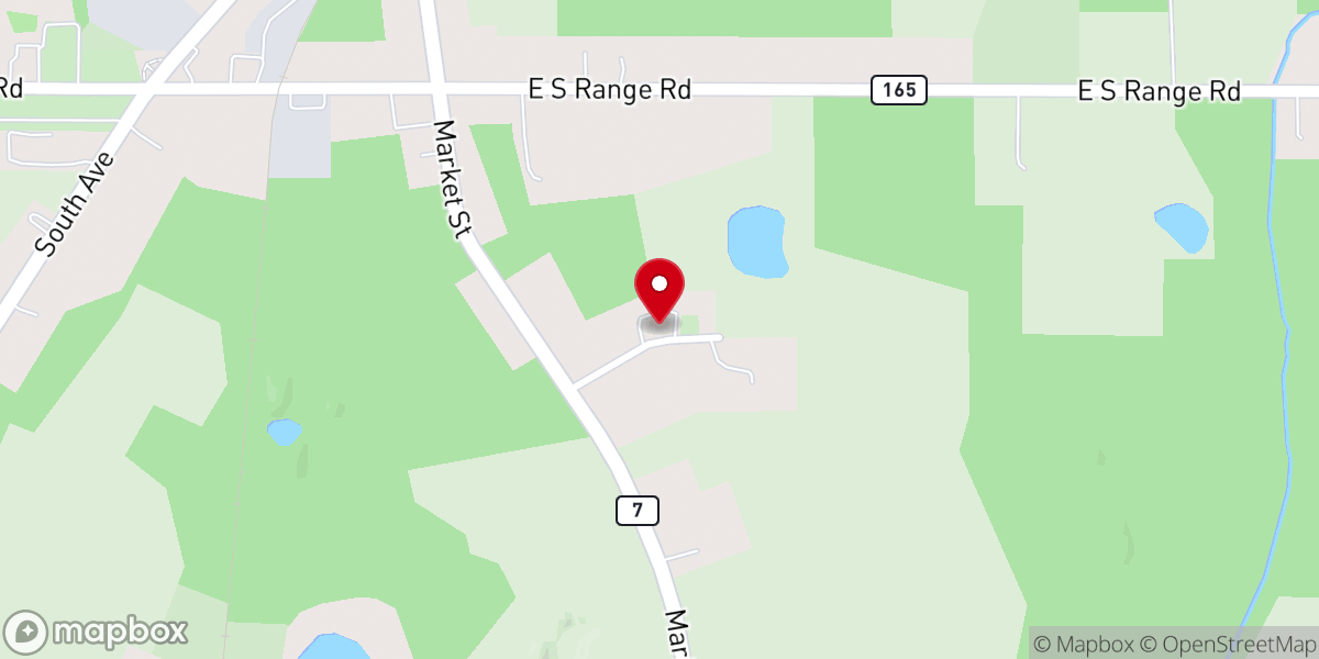 Map showing location of North Lima Mennonite Church