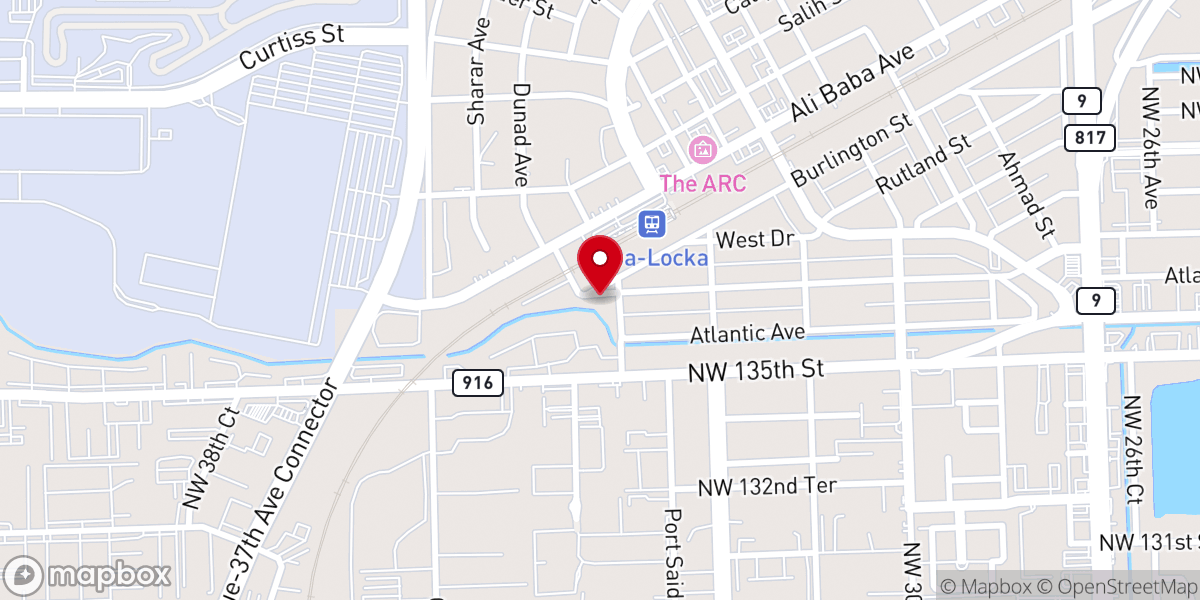 Map showing location of Freewill Baptist Church
