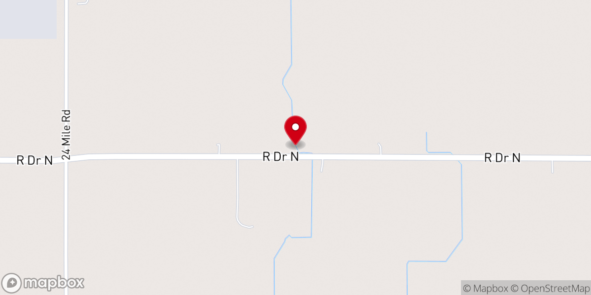 Map showing location of Canaans Hope Church