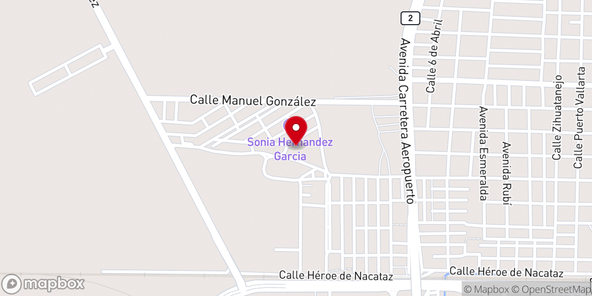 Map showing location of Capilla Santa Rosa