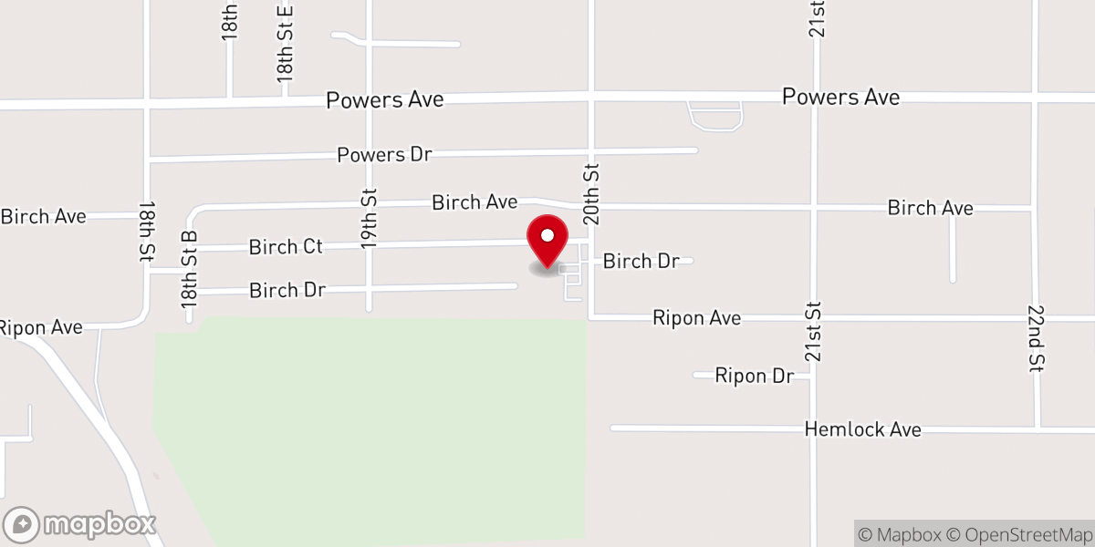 Map showing location of Tammany View Baptist Church