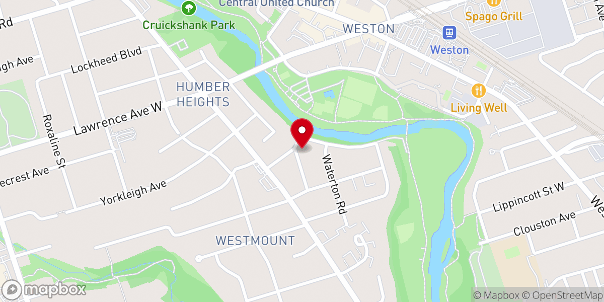 Map showing location of St. Thomas Orthodox Church