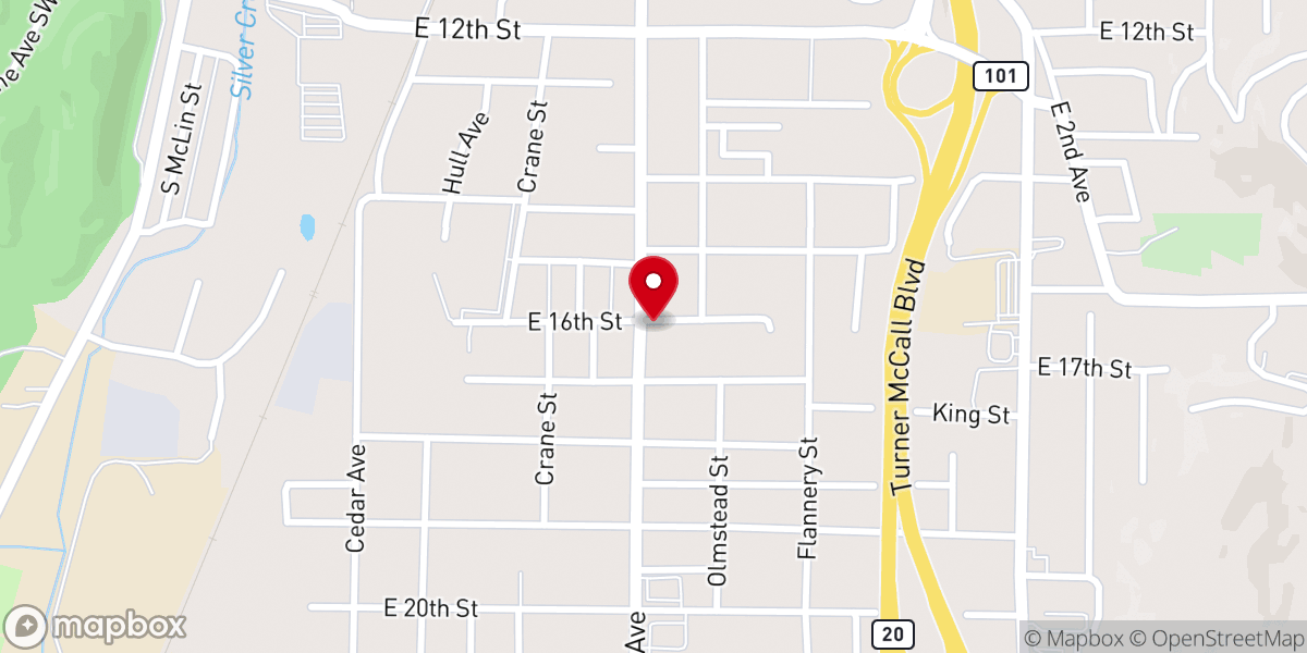 Map showing location of House of Prayer