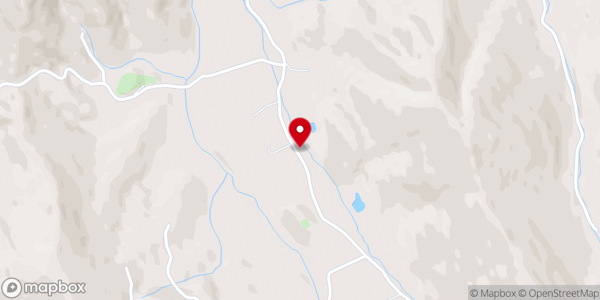 Map showing location of Upper Heaton Creek Church