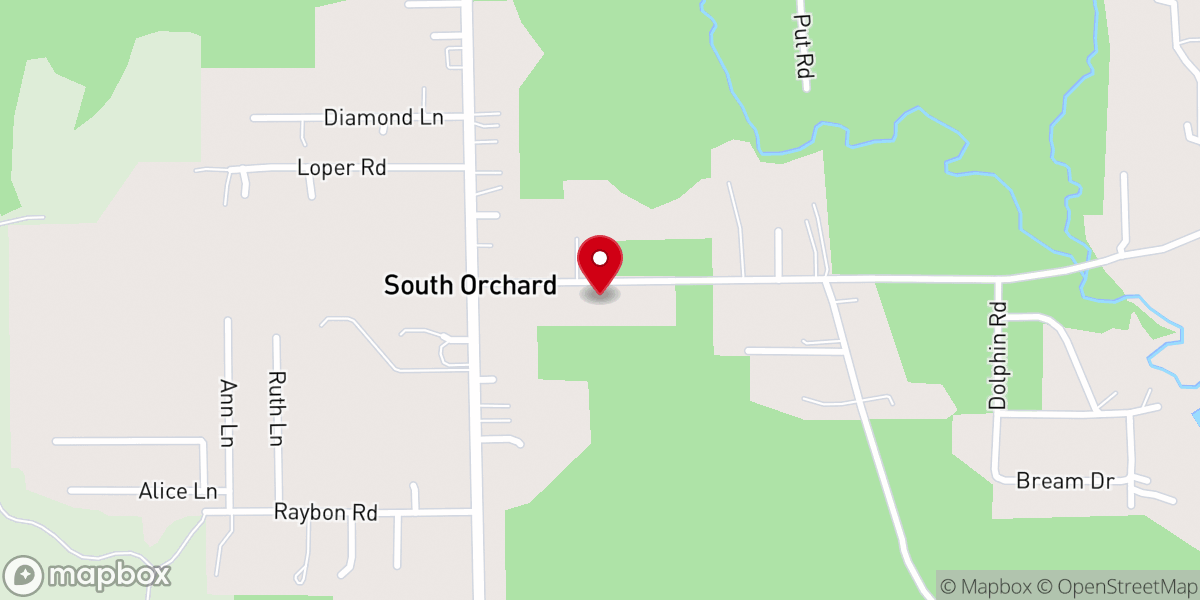 Map showing location of New Hope United Methodist Church