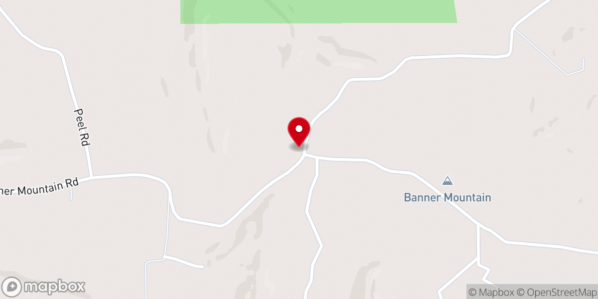 Map showing location of Pine Grove General Baptist Church