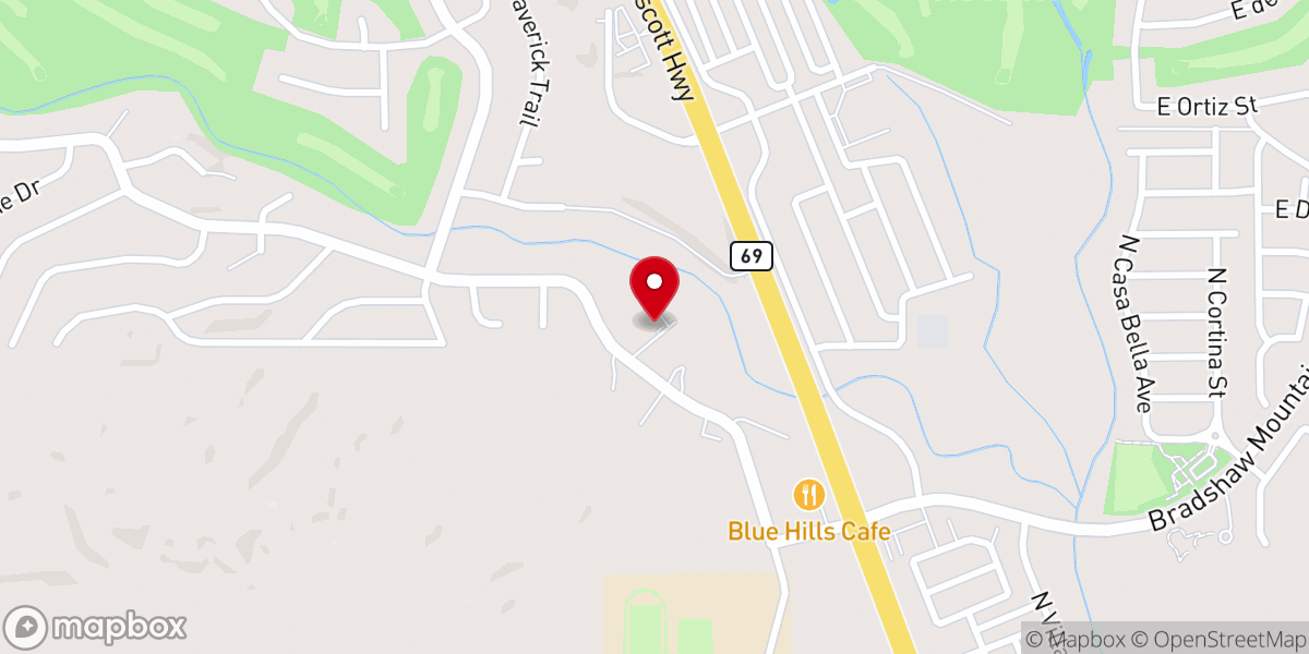 Map showing location of Mission Santa Maria Catholic Church