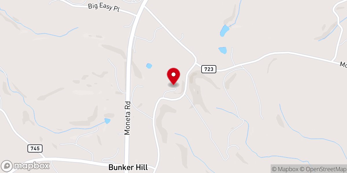 Map showing location of Mt Olivet Baptist Church