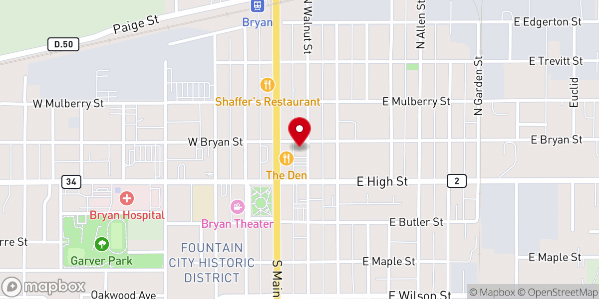 Map showing location of First Church of Christ