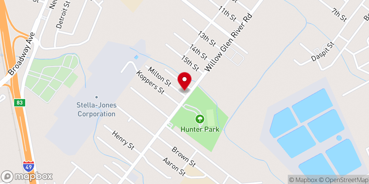 Map showing location of Pleasant Green Baptist Church
