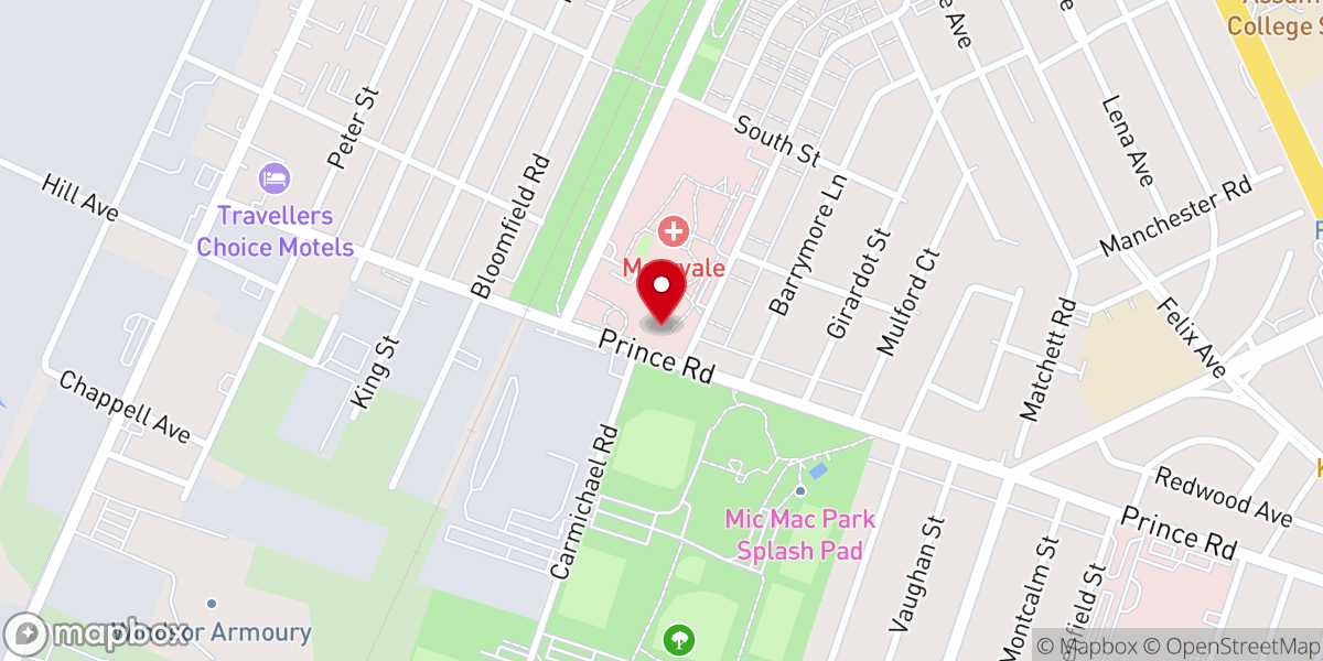Map showing location of Unity Spiritual Centre of Windsor