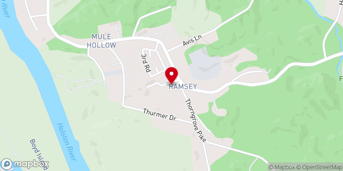 Map showing location of Ramsey Church of God