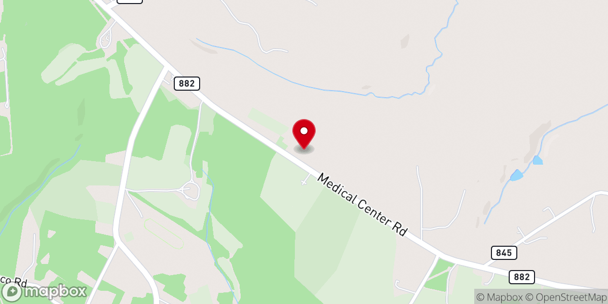 Map showing location of New Design Baptist Church