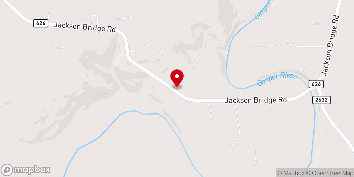 Map showing location of Gasper River Catholic Youth Camp & Retreat Center