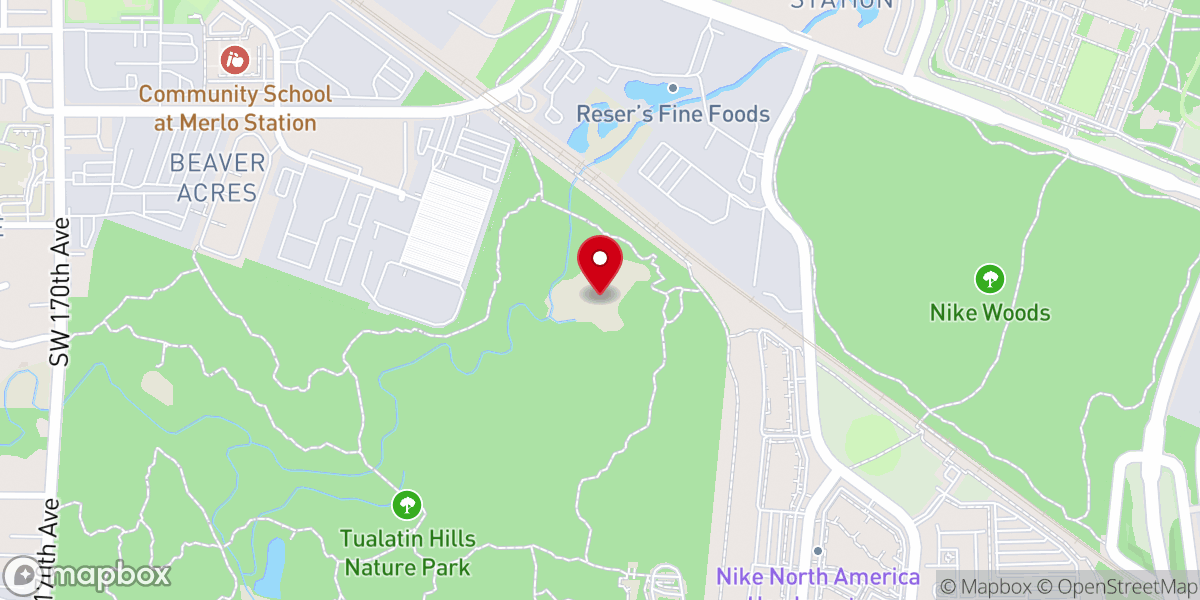 Map showing location of Korean Evangelical Church of Portland (포틀랜드 성결교회)
