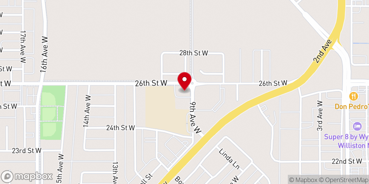 Map showing location of Good Shepherd Lutheran Church