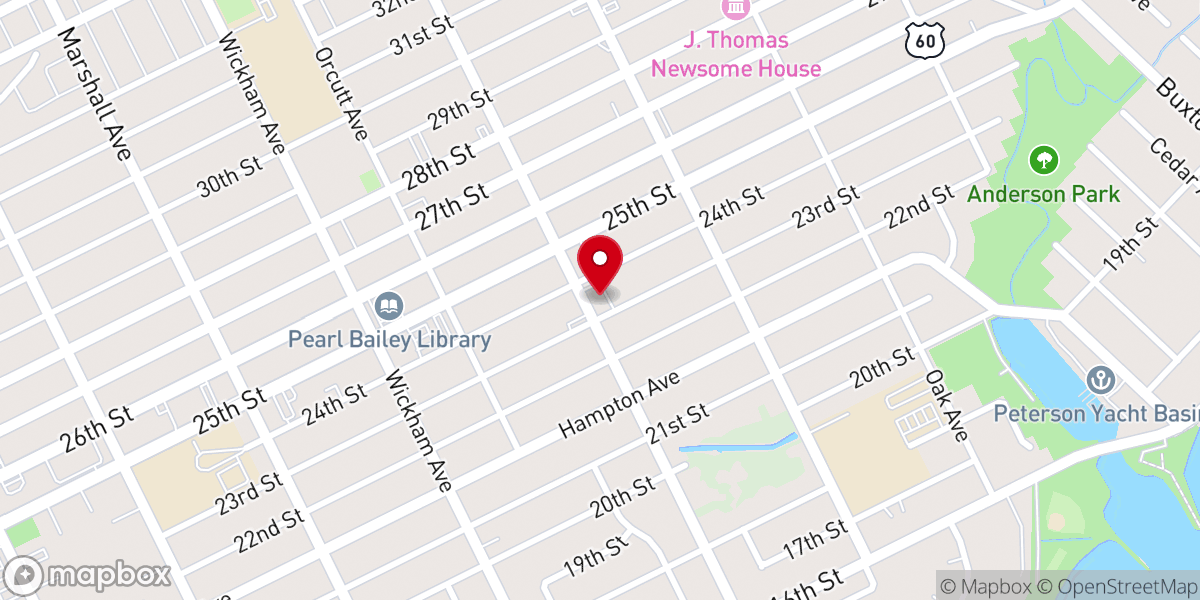 Map showing location of Wesley Grove United Church of Christ