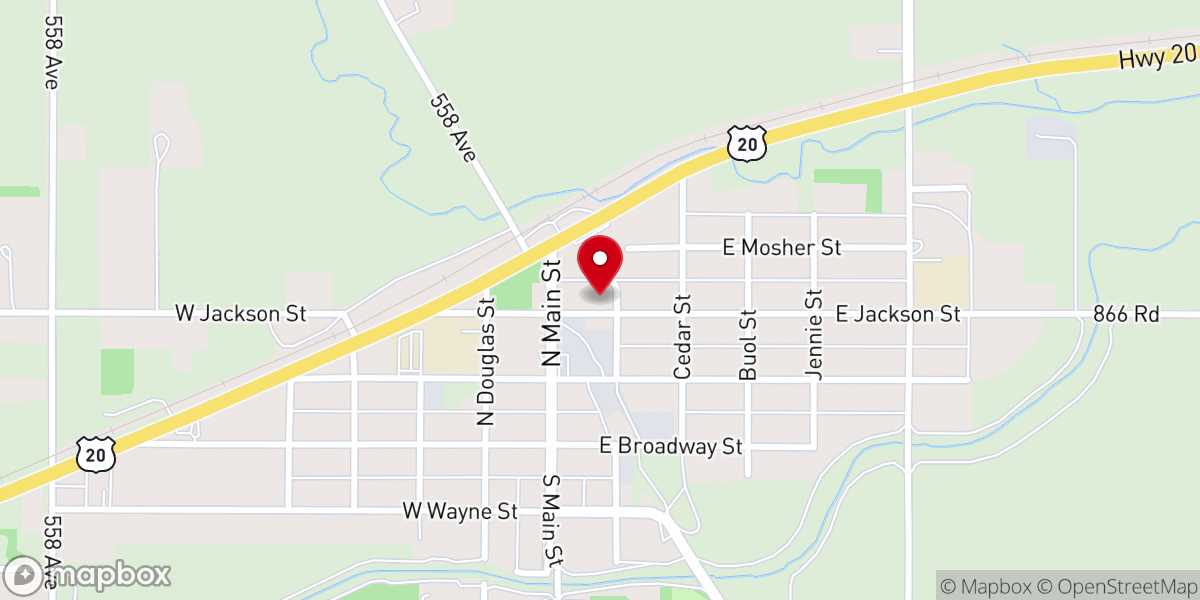 Map showing location of First United Methodist Church