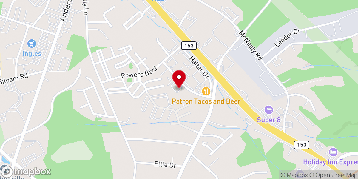 Map showing location of The Branch Community Church