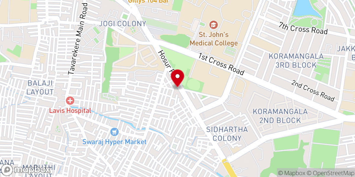 Map showing location of IPC Madiwala - Gilgal Prayer Hall