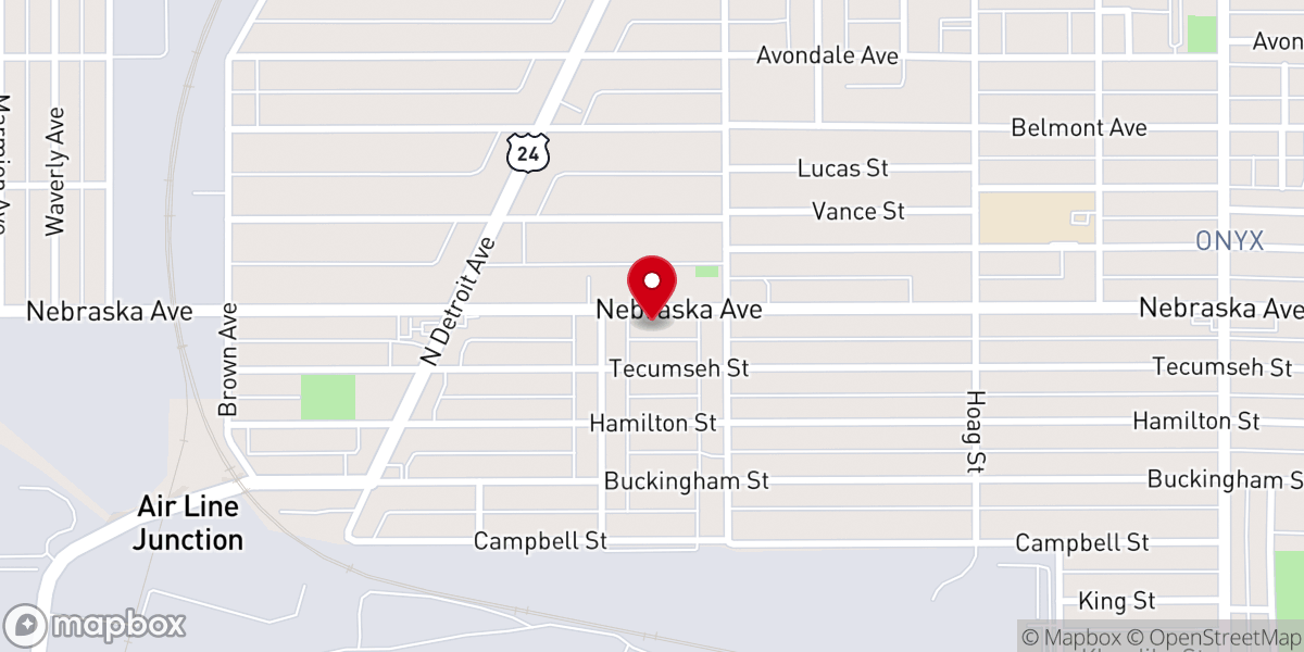 Map showing location of House-Prayer Holiness Church