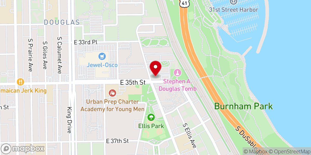 Map showing location of Sixth Grace United Presbyterian Church