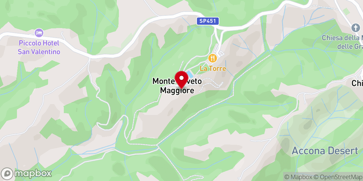 Map showing location of Abbazia di Monte Oliveto Maggiore