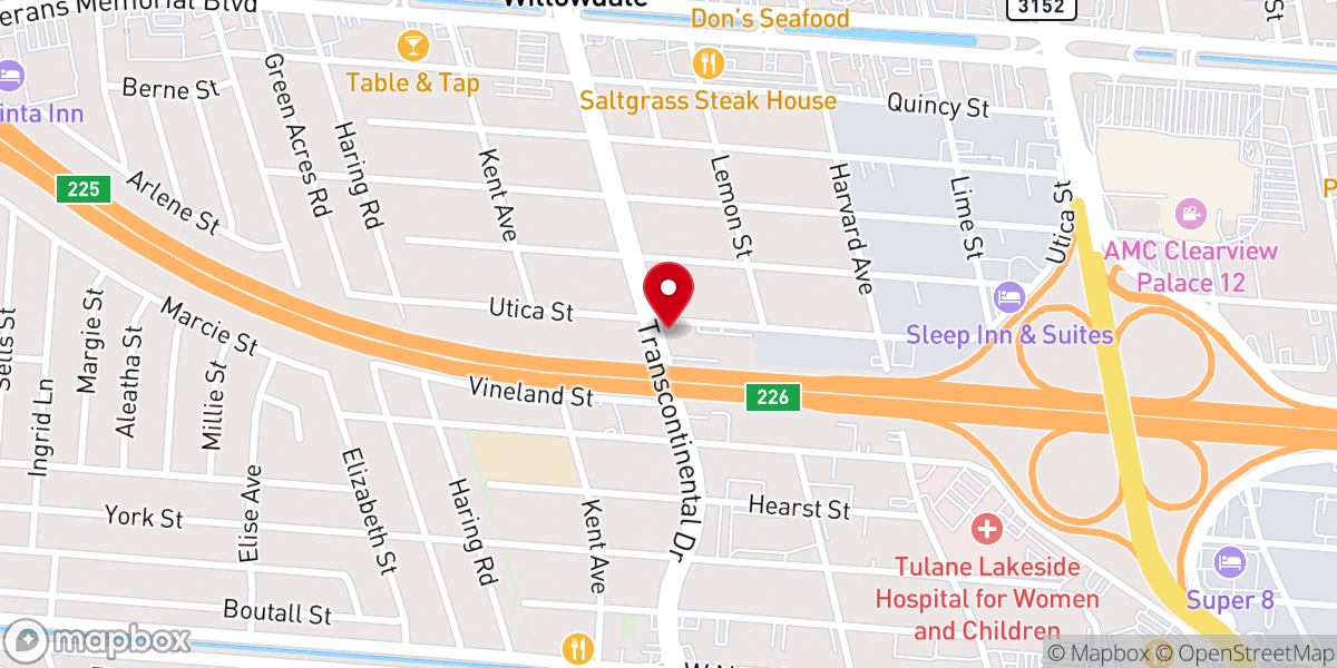 Map showing location of Iglesia de Dios Getsemani