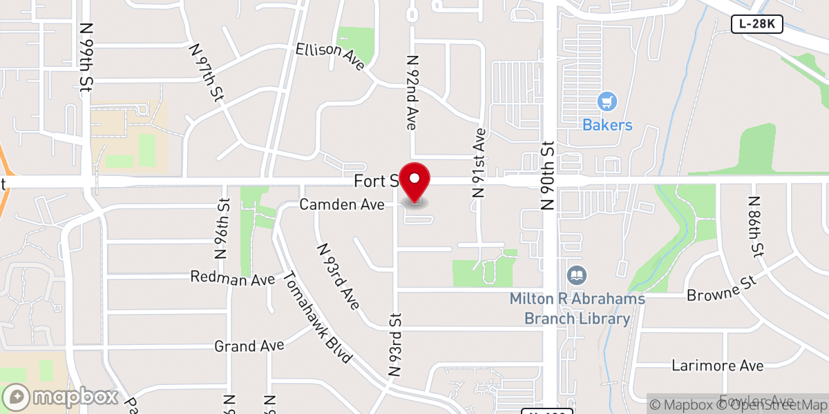 Map showing location of Friends Church - Evangelical