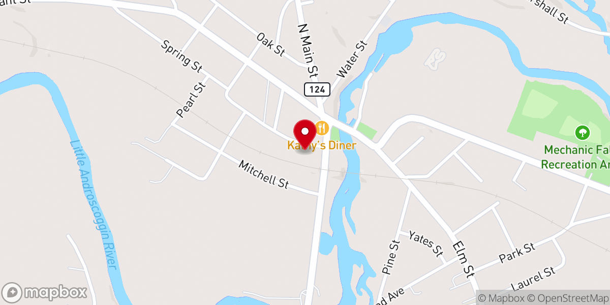 Map showing location of Church of Pizza