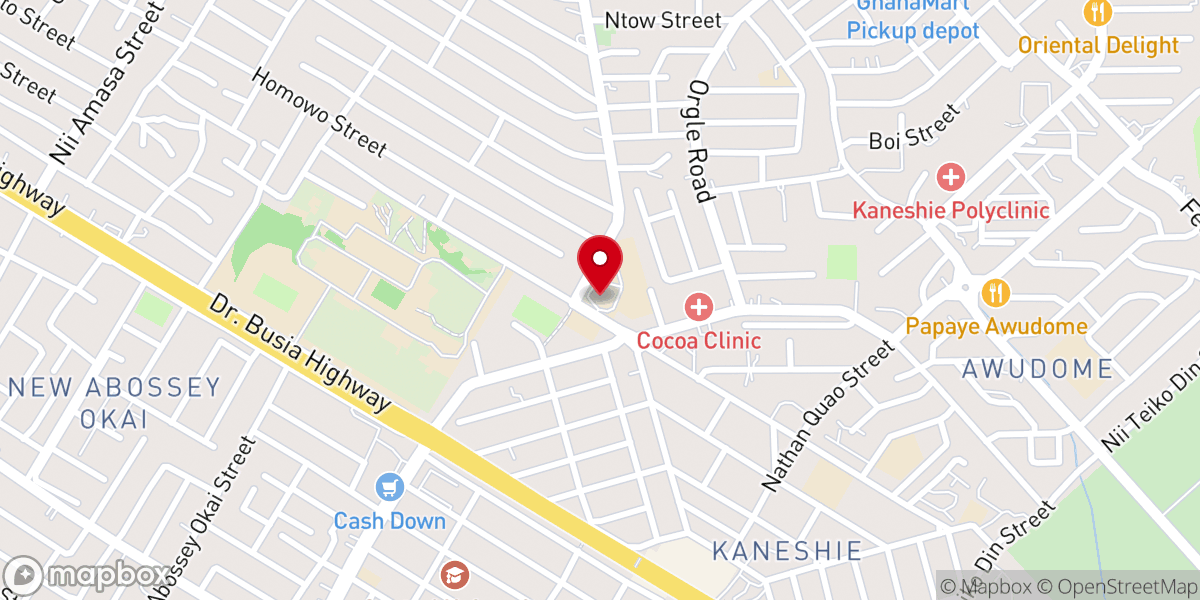 Map showing location of St. Joseph The Worker Anglican Church, Kaneshie