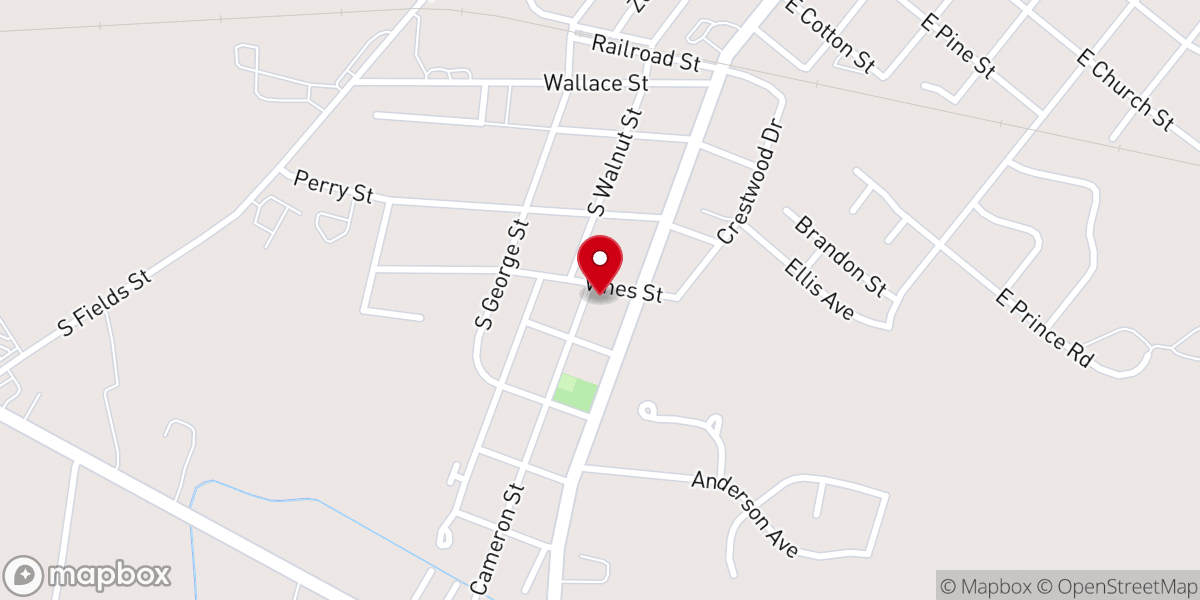 Map showing location of St Matthew Ofwb Church