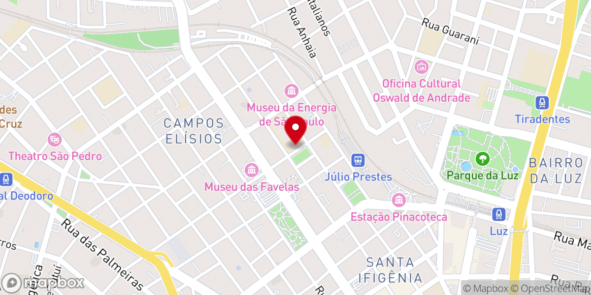 Map showing location of Santuário Sagrado Coração de Jesus