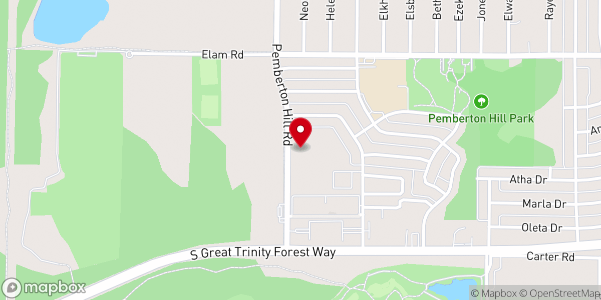 Map showing location of Church of Christ On Pemberton Hill Road