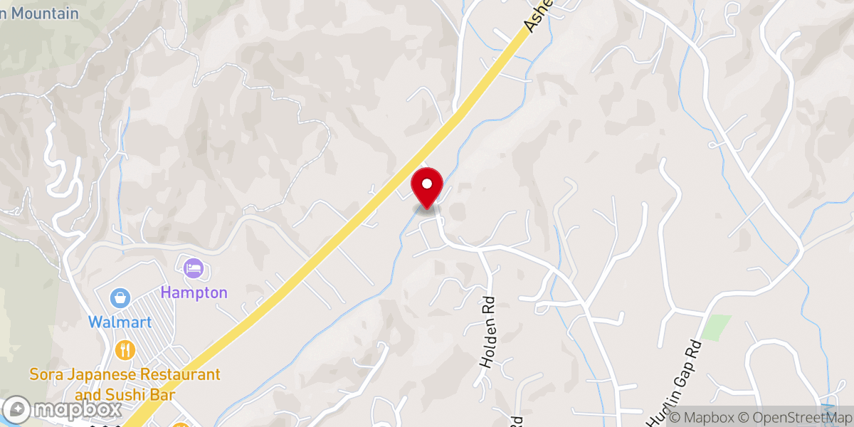 Map showing location of Turkey Creek Baptist Church