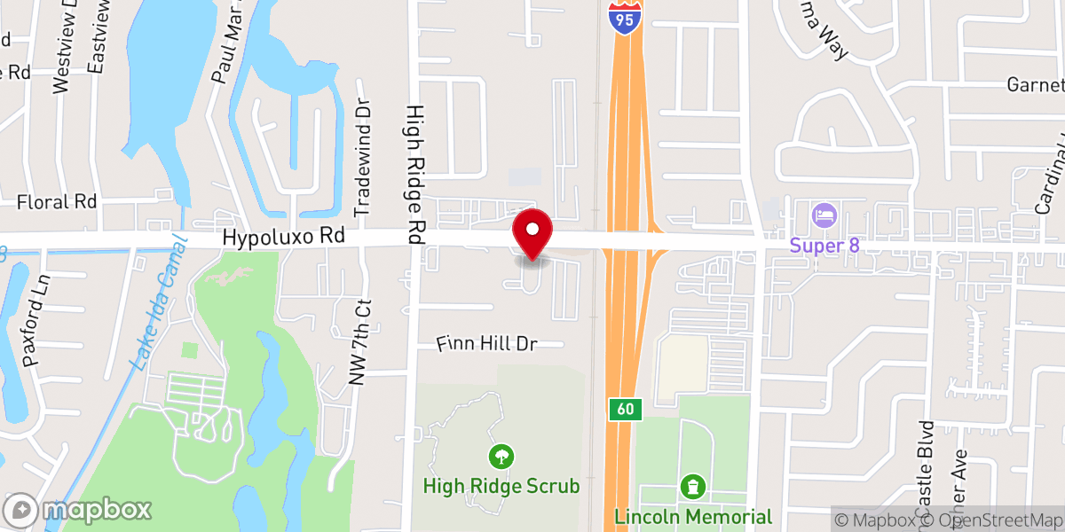 Map showing location of Grace Presbyterian Church