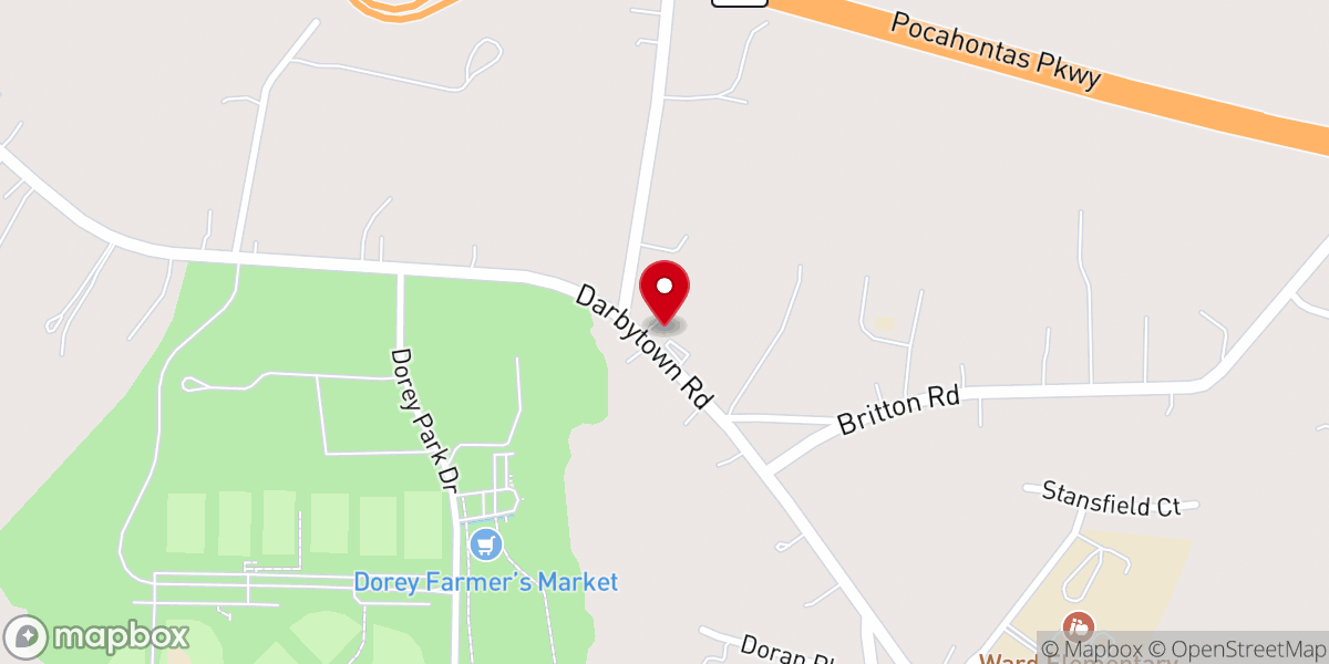 Map showing location of Pioneer Baptist Church