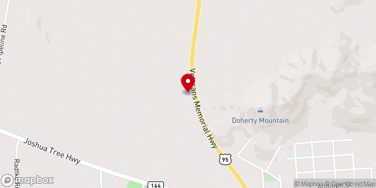 Map showing location of Searchlight Community Church