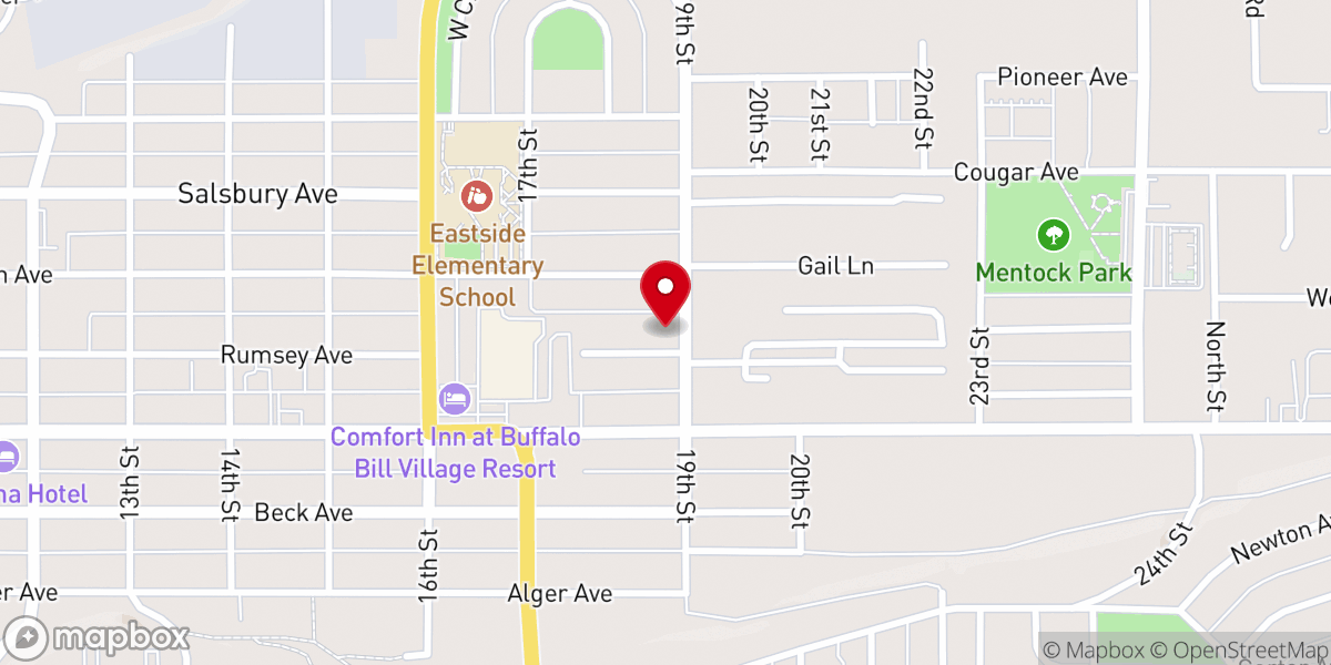 Map showing location of New Life Church