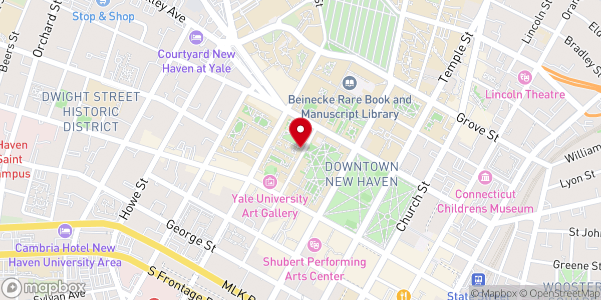 Map showing location of Harkness Tower