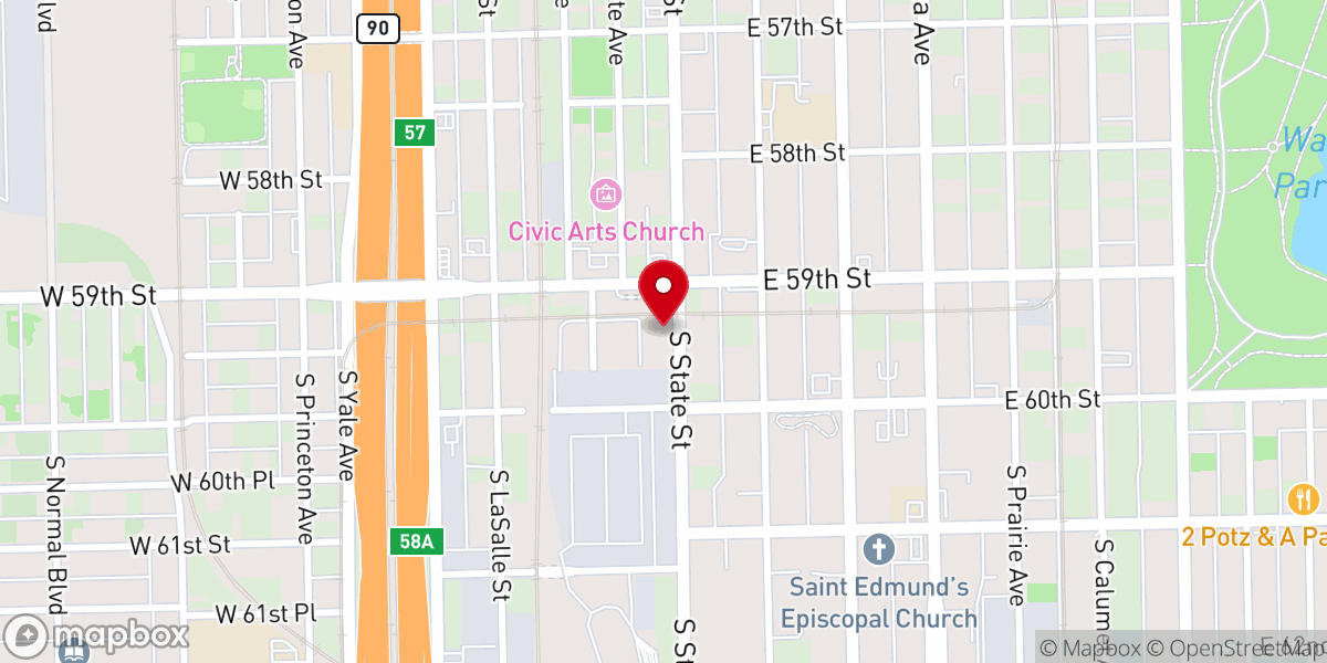 Map showing location of Joy of Fellowship Baptist Church